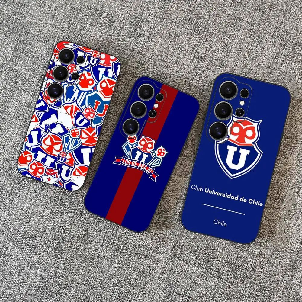 Funda de teléfono con logotipo de Chile u-universidad para Samsung S 24 Fe 25 Ultra Plus 20 Lite 21 30 22 23 24 22 Ultra 5G Fundas