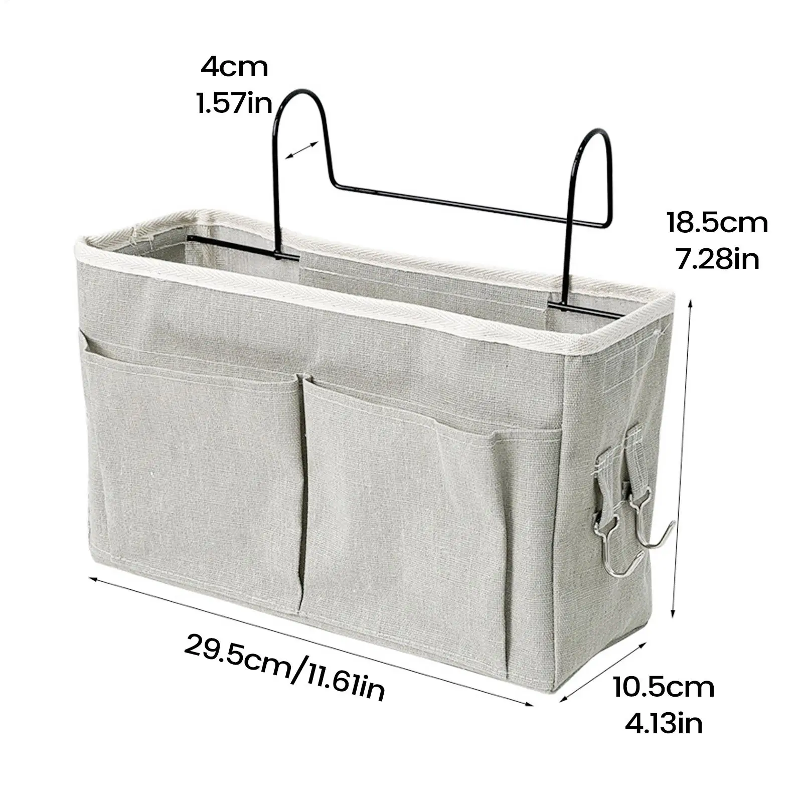 جيوب السرير تخزين بجانب السرير قابل للتعديل وموفر للمساحة حقيبة تخزين زجاجات الأطفال لغرفة النوم وغرفة الأطفال بطابقين #6