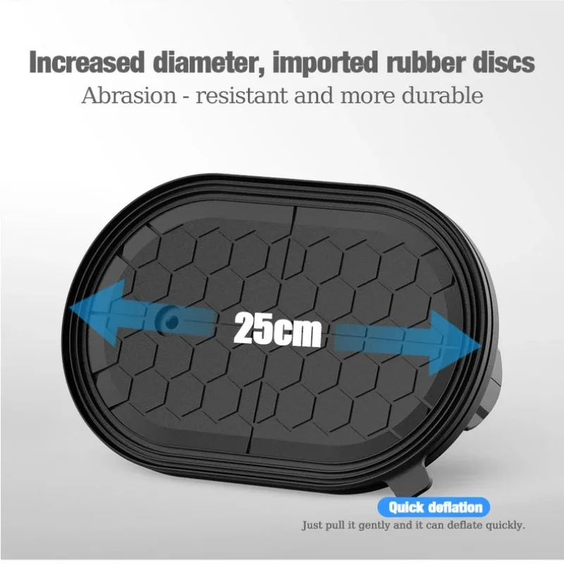 Ventosa elétrica levantadora a vácuo - 500KG resistente para superfícies ásperas, telhas, vidro, lajes (10 polegadas) à prova d'água