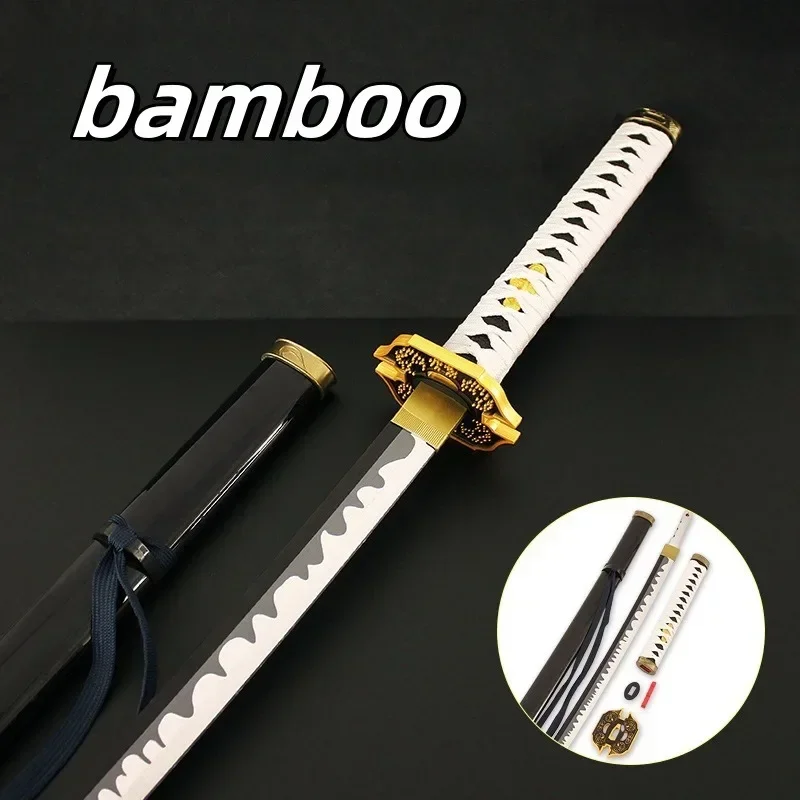 Yamato 5 Katana Sword Real Full Size Japanese Anime Katana Bamboo Samurai Sword Game Cosplay Prop Accessories Home Decoration