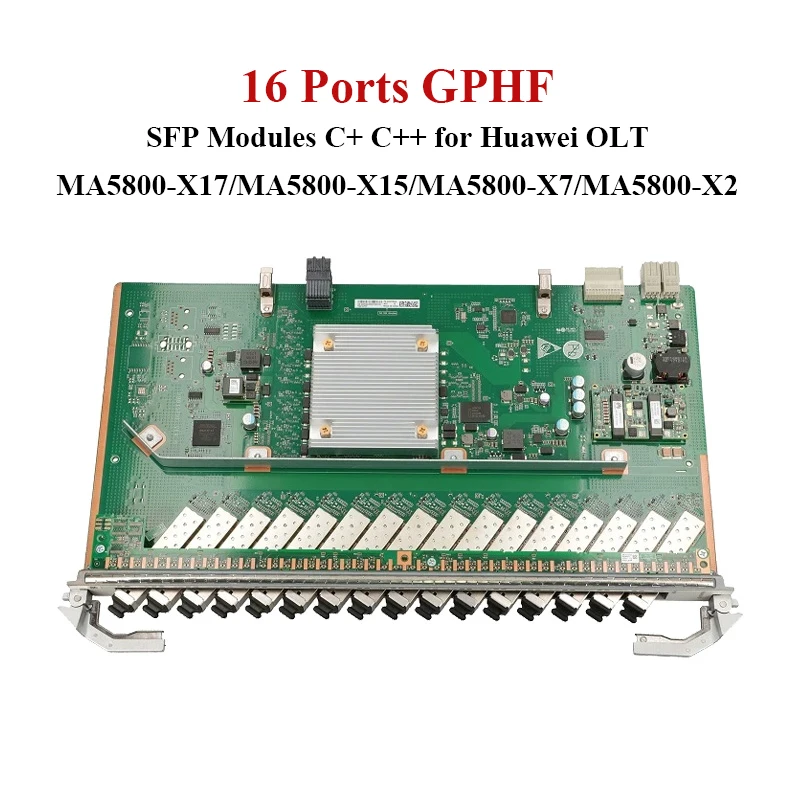 

16 Ports GPHF Interface Board PON GPON Card with SFP Modules C++ C+ for Huawei OLT MA5800-X17/MA5800-X15/MA5800-X7/MA5800-X2