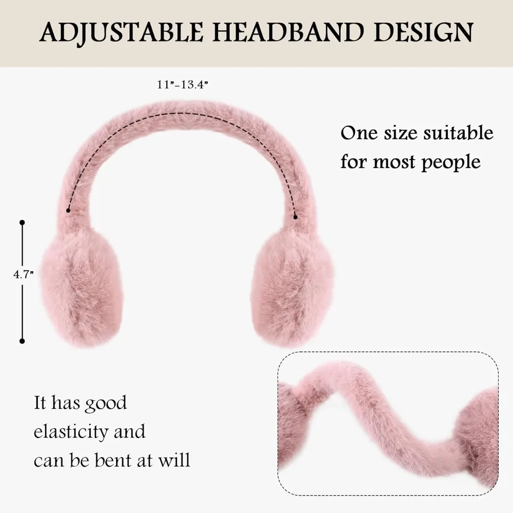 يفشل الأذن الدافئة للنساء الشتاء للجنسين رقيق غطاء للأذنين قابل للتعديل سيدة الأذن دفئا فو الفراء الأذن يغطي