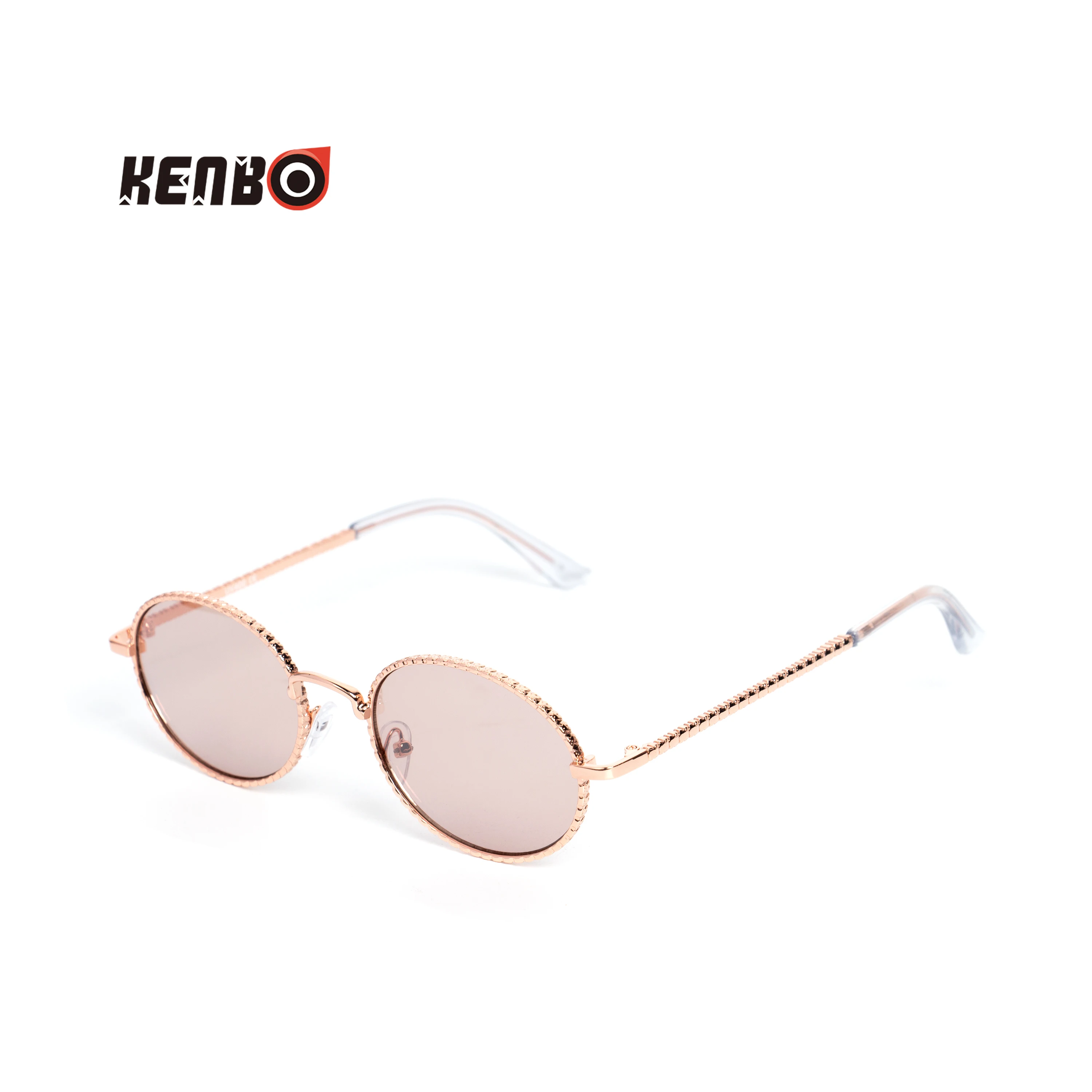 

KENBO Retro Small Round Sunglasses for Women Luxury Brand Designer Small Frame Alloy Glasses Fashion Color Lens Eyewear UV400