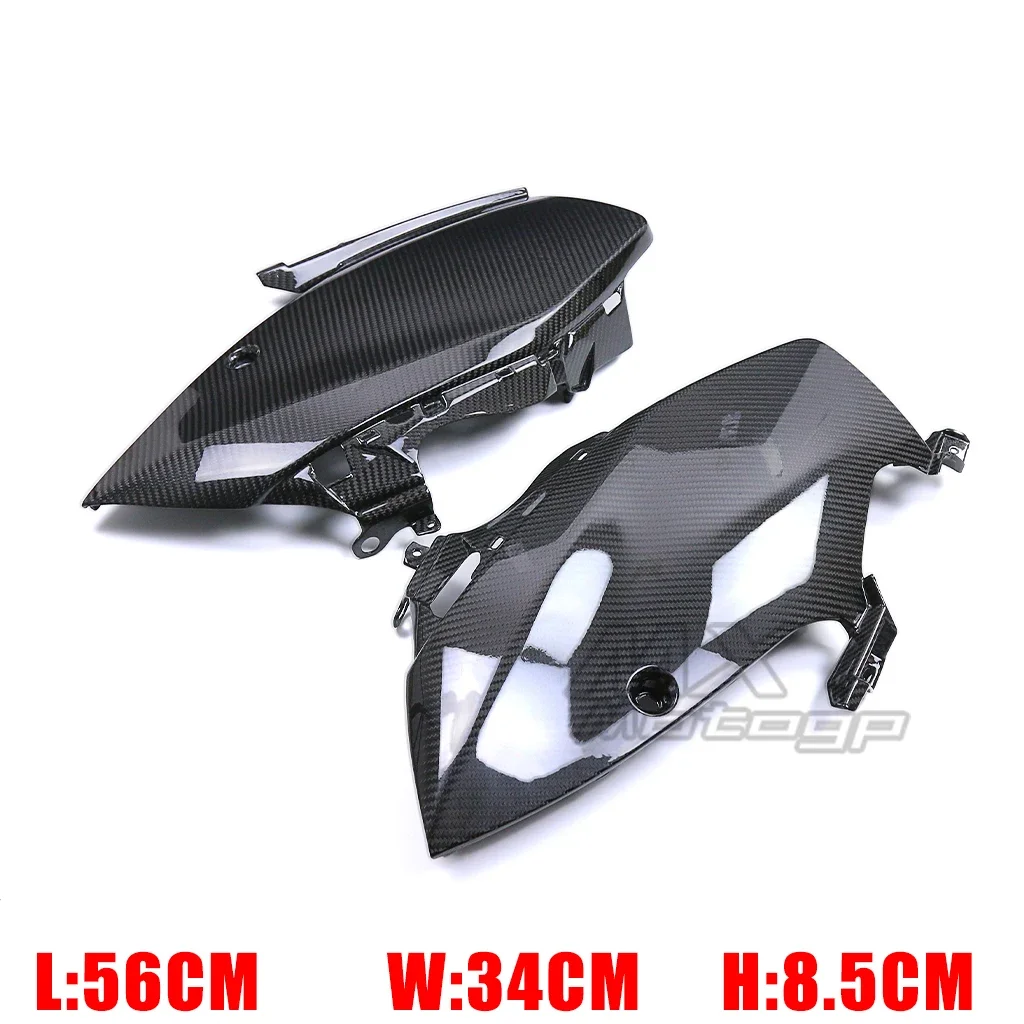 Motorcycle Carbon Fiber Knee Side Panels With Winglets Trim Fairings For SUZUKI GSX1300R Hayabusa 2021 2022 2023 GSX 1300R