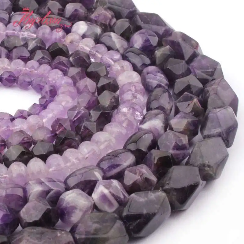 Natural Amethyst Stone Beads Mixed Shape For Necklace Bracelet Earring Pandant Jewelry Making Design or DIY 15\