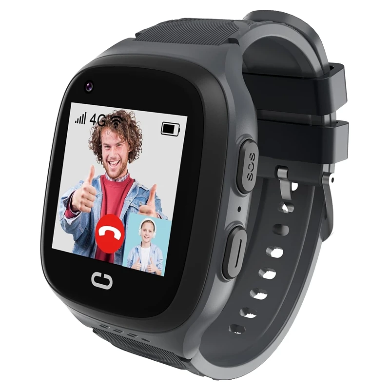 4G Kids Smart Watch With GPS Tracker & Video Calling, One-Key SOS Call Voice Chat Camera GPS Tracker Watch For Kids