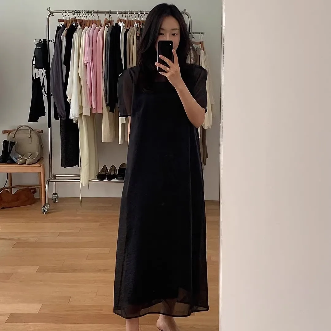 Dongda Gate rond Ne ort Sve Me sangle Dr Ele été nouveauté femme Dr fibre de Polyester 00%