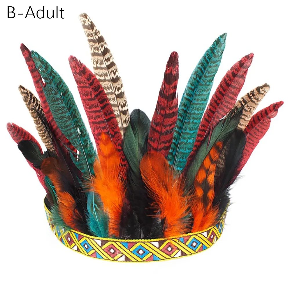 

Персонализированный головной убор с разноцветными перьями и перьями, регулируемый ремень, костюм павлина, корона с перьями, декоративный головной убор, танцевальное шоу