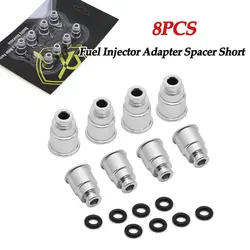 8PCS Fuel Injector Adapter Spacer Short for LS2 TO LS1 Intake or LS3 To Truck Intake injector extender adapter Hat  Car Top Cap