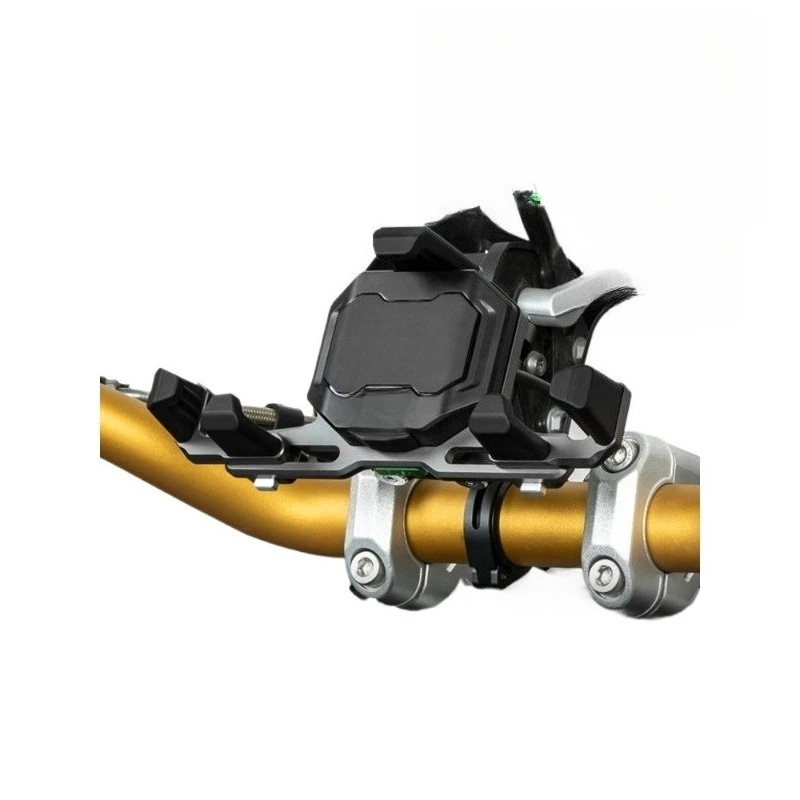 Motorcycle mobile phone navigation bracket, shock-proof motorcycle travel equipment, with wireless charger