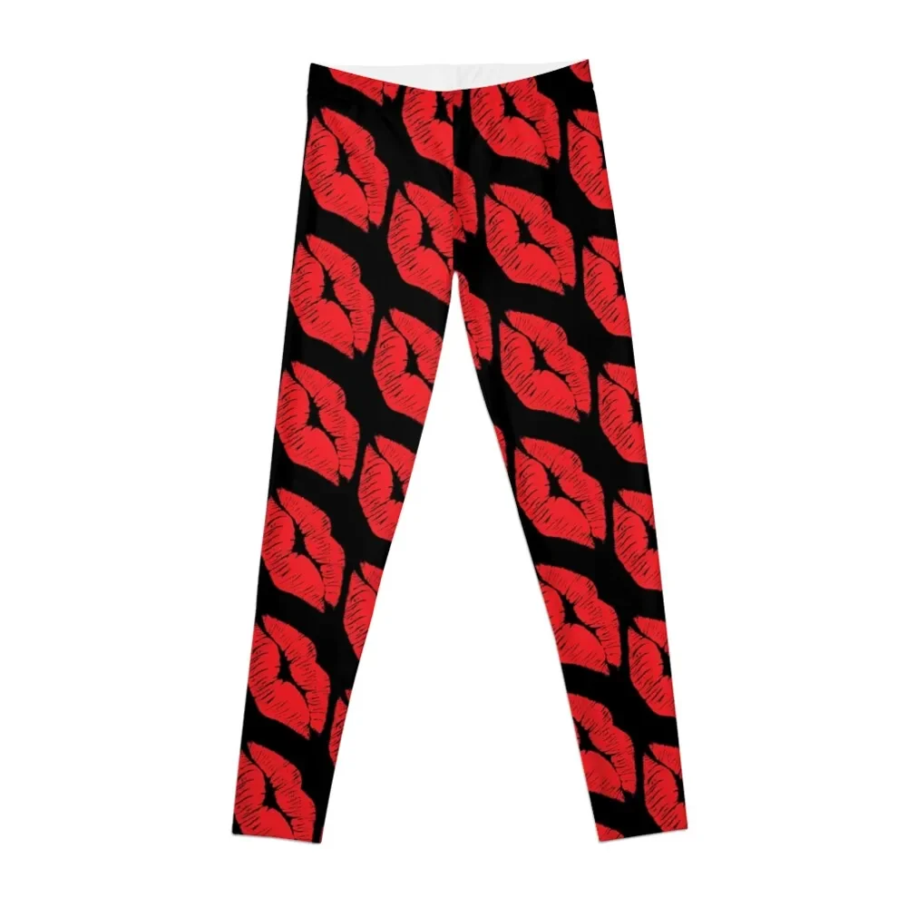 

Kissing Red Lips of Passion Leggings sporty woman push up Female legging pants Womens Leggings