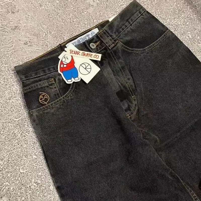 Y2K-Pantalon hip-hop européen et américain Harajuku pour femme, pantalon rétro décontracté, polyvalent, étoile brodée, FJMen Respzed