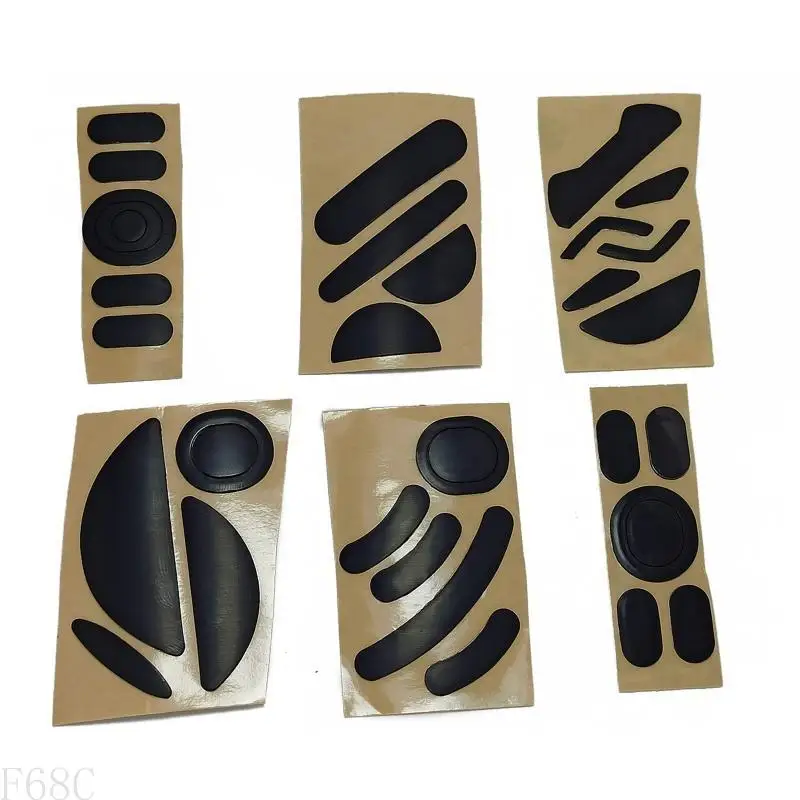 F68C 1 set pattini del mouse pads padde per i piedi del mouse per 3/g302 g303/mx518 mouse bordi curvi mouse