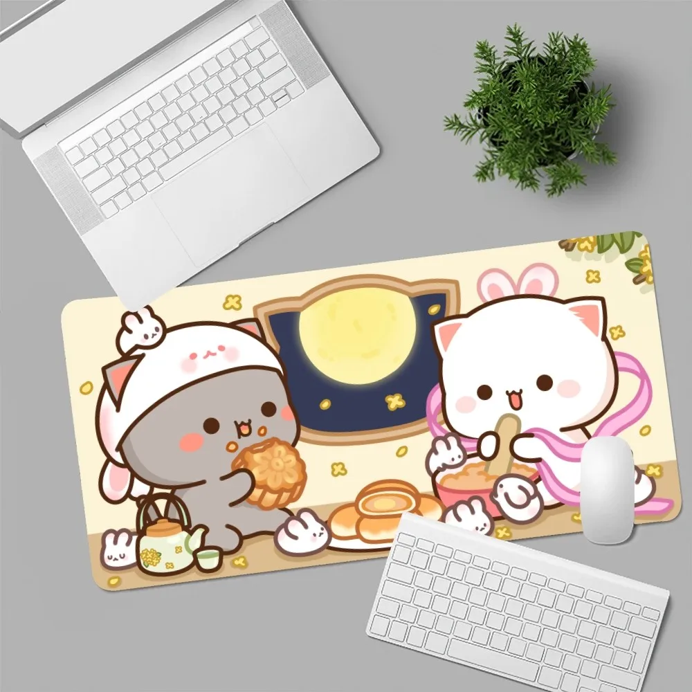 Cartoon cute Mochi peach goma cat  Mousepad Computer Laptop Gamer Pad PC Gaming Accessories Desk Mats