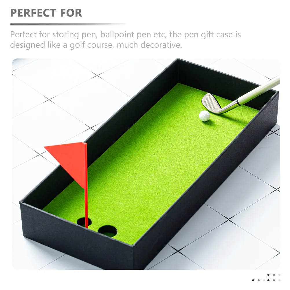 

1Set Table Golfing Game Props Golf Pen Set Interesting Pen Game for Men Women Decorative Writing Tools Fun Golf Gifts for Him