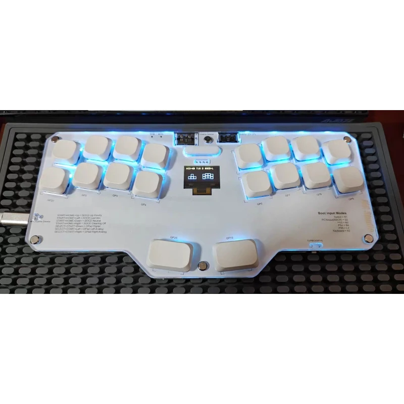 For MCStudio Fighting Keyboard Customization Ergonomic Layout MIXBOX for Street Fighter King Steam Game Keyboard Accessories
