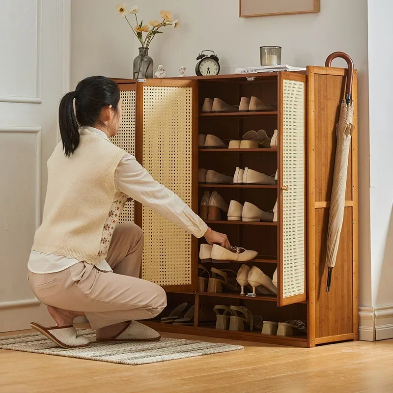 Meuble à Chaussures en Relitation Verticale, Meuble de Maison de Luxe, Salon, Couloir, Étagère T1, Gain de Place