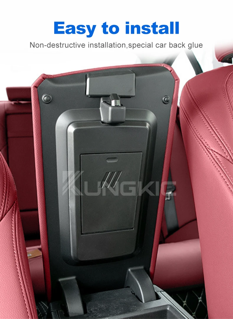 Auto-Konsolen-Armlehnenbox für BMW 3er 4er Serie G20 G42 I4 G22 G23 G26 G80 G82 – Versteckte Tasten- und Karten-Aufbewahrungsbox Zubehör – Detail 3
