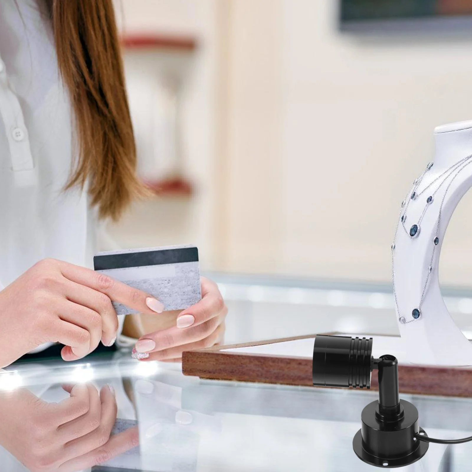 

Led Jewelry Spotlight Usb Powered No Drill Compact Design For Cabinet Display Indoor Decorative Lighting Spotlights