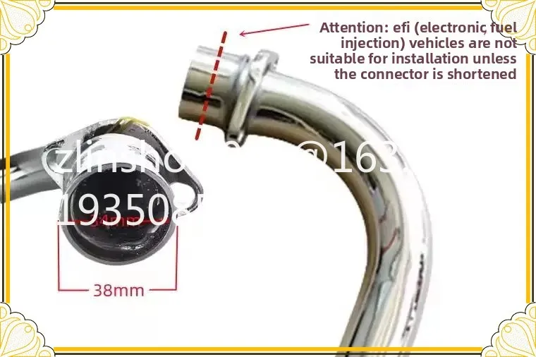 CG125/WY125 motorcycle exhaust pipe front section cover ancient modification