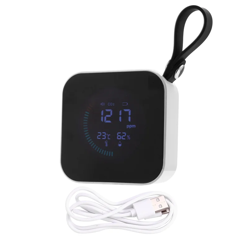 

Carbon Dioxide Detector Air Quality Detector Gas Analyzer Thermometer And Hygrometer Co2 Tester-LICG