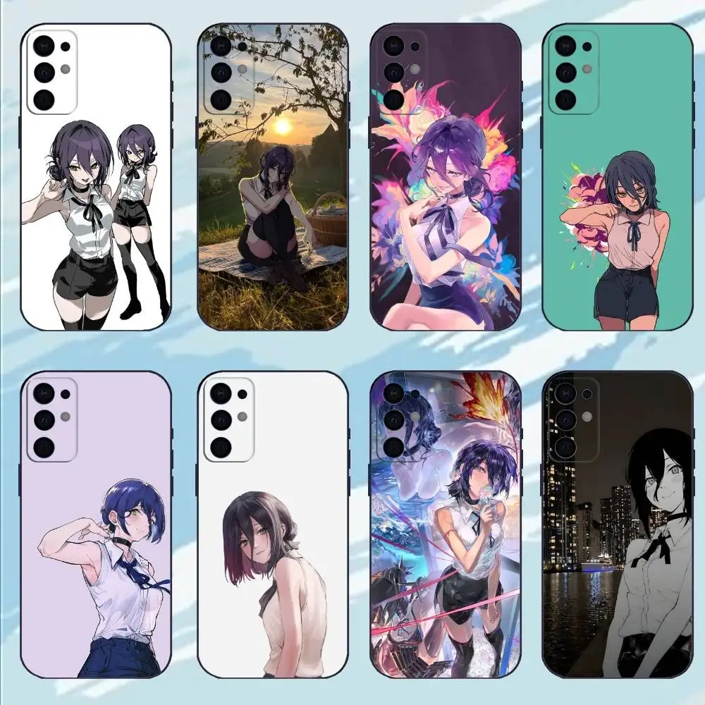 

Anime C-Chainsaw Man Reze Phone Case For Samsung S25,S24,S23,S22,S21,S20,Plus,lite Soft Black Shell