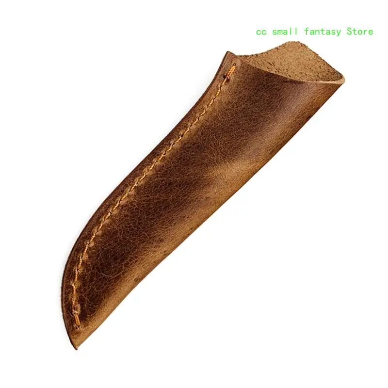 R3MA Kitchen Knife Sheath Cowhides Leather Straight Knife Case Portable Fruit Knife