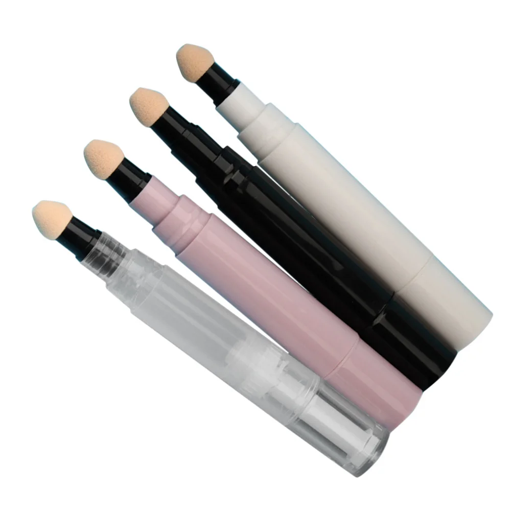 4 قطعة 5 مللي قلم أحمر الخدود إعادة الملء أنبوب فارغ مانعة للتسرب زجاجة صغيرة للسفر لتقوم بها بنفسك حاوية ملمع الشفاه موزع أحمر الخدود #2