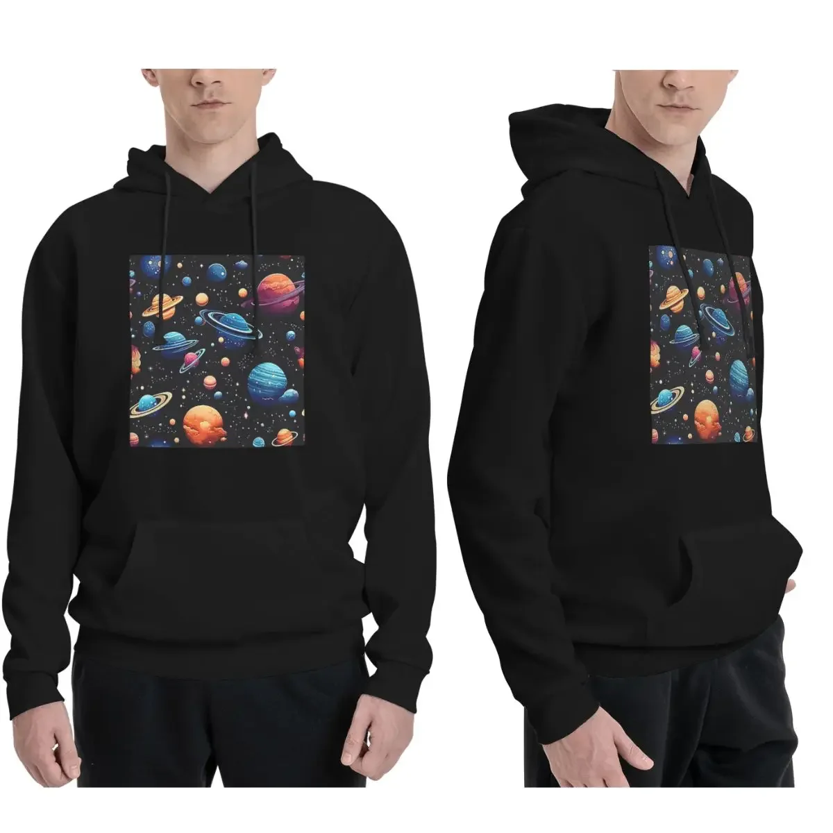

Solar System Space Planets Universe Hoodies Men's Women Casual Pullover Sweatshirts Hip Hop Long Sleeve Streetwear Autumn Winter