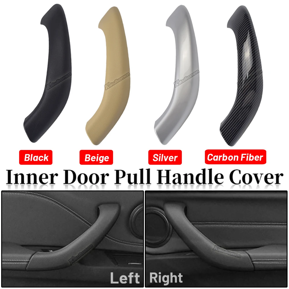 Hochwertige schwarze/beige/silberne/Carbonfaser-Innentürgriff-Zierblendenabdeckung für BMW X1 F48 F49 2016-2019 X2 F39 2017-2020.