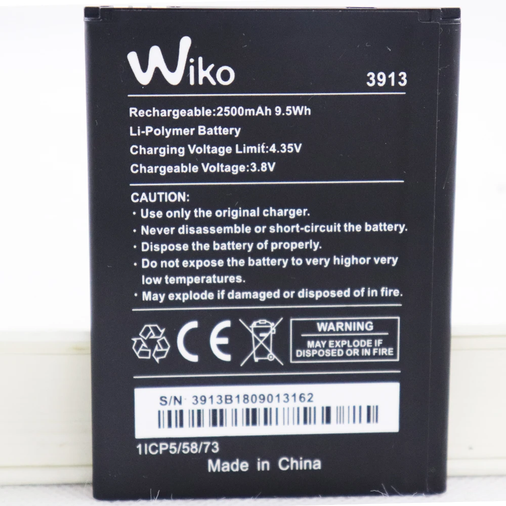 2500mAh Replacement 3913 Battery For WIKO 3913 LENNY4 LENNY 4 Mobile Phone Batteries