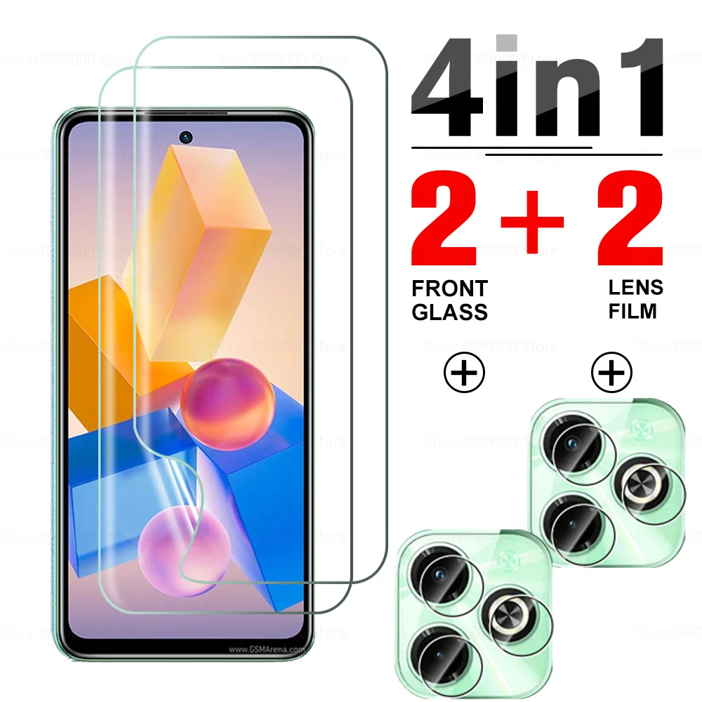 4in1 Front Hydrogel Film 4in1 For Infinix Hot 40i Camera Lens Protector For Infinix Hot 40 I I40 hot40i 6.56'' Screen Protective