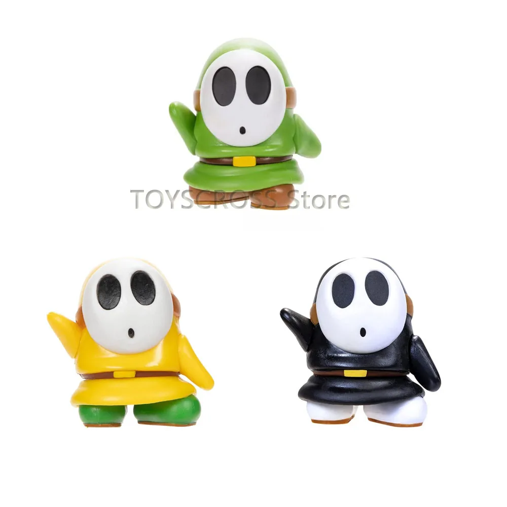 Bonecos de Ação Super Shy Guy Bros, Figuras Engraçadas de Anime JAKKS, Coleção de Bonecos, Presentes para Crianças