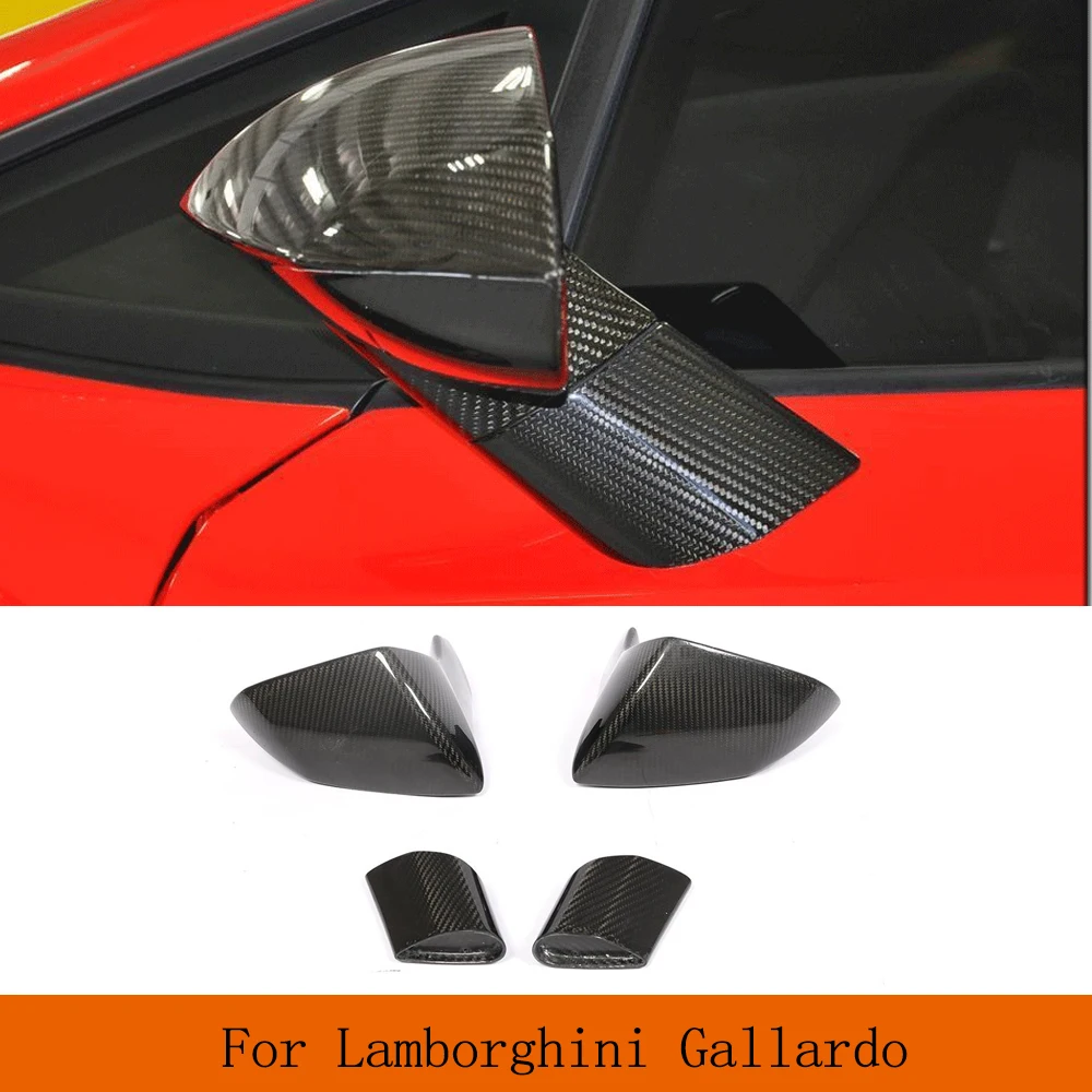 

For Lamborghini Gallardo LP550 LP560 LP570 2008 - 2014 Dry Carbon Fiber Replacement Car Rear View Side Mirror Cover Trim