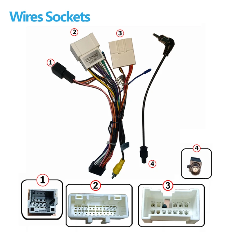 android Car radio Canbus Box Decoder For Lada X-RAY 2015-2019 16 pin Wiring Harness Plug Power Cable adapter