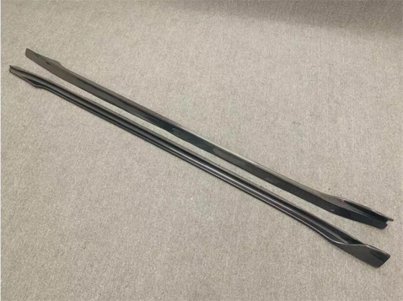 For Tesla Model 3 2019 2020 2021 2022 2023 High Quality REAL Carbon Fiber Body Side Skirt Kit Lip Spoiler