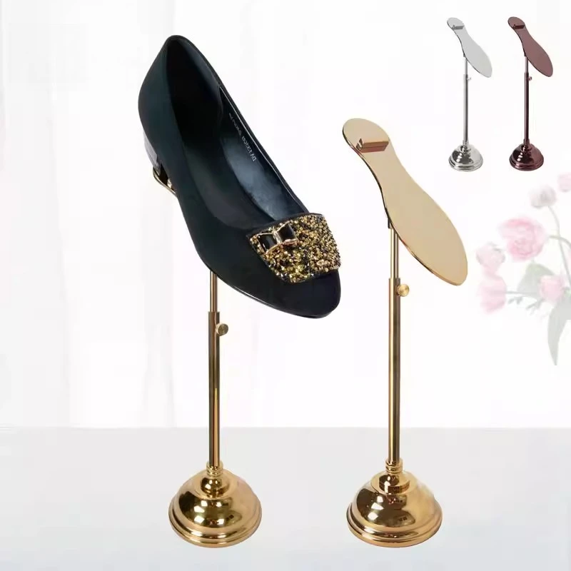 Stainless steel titanium shoe rack metal shoe rack angle adjustable