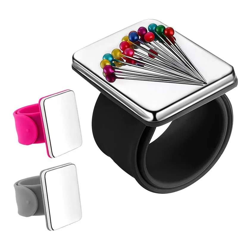 Magnetic Wrist Sewing Pincushion Magnetic Pin Cushion for Sewing Magnetic Pin Holder for Sewing Magnetic Silicone Wrist