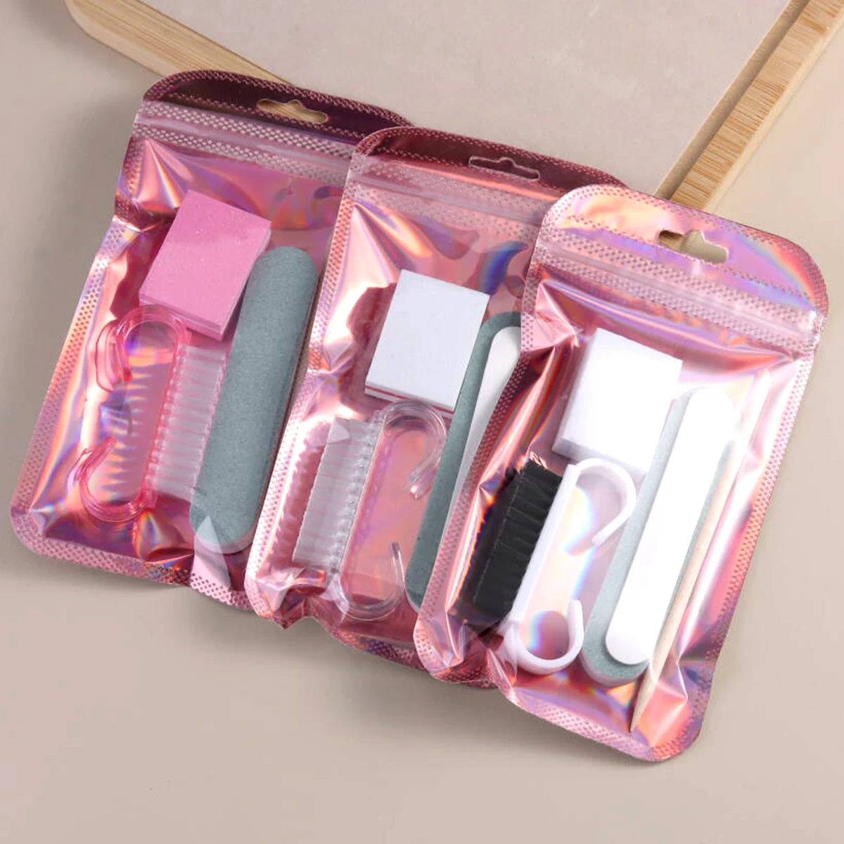 Nail Art Kit with Nail File Buffer Sanding Polishing Blocks Manicure Dust Brush & Sponge Set for Professional & Home Nail