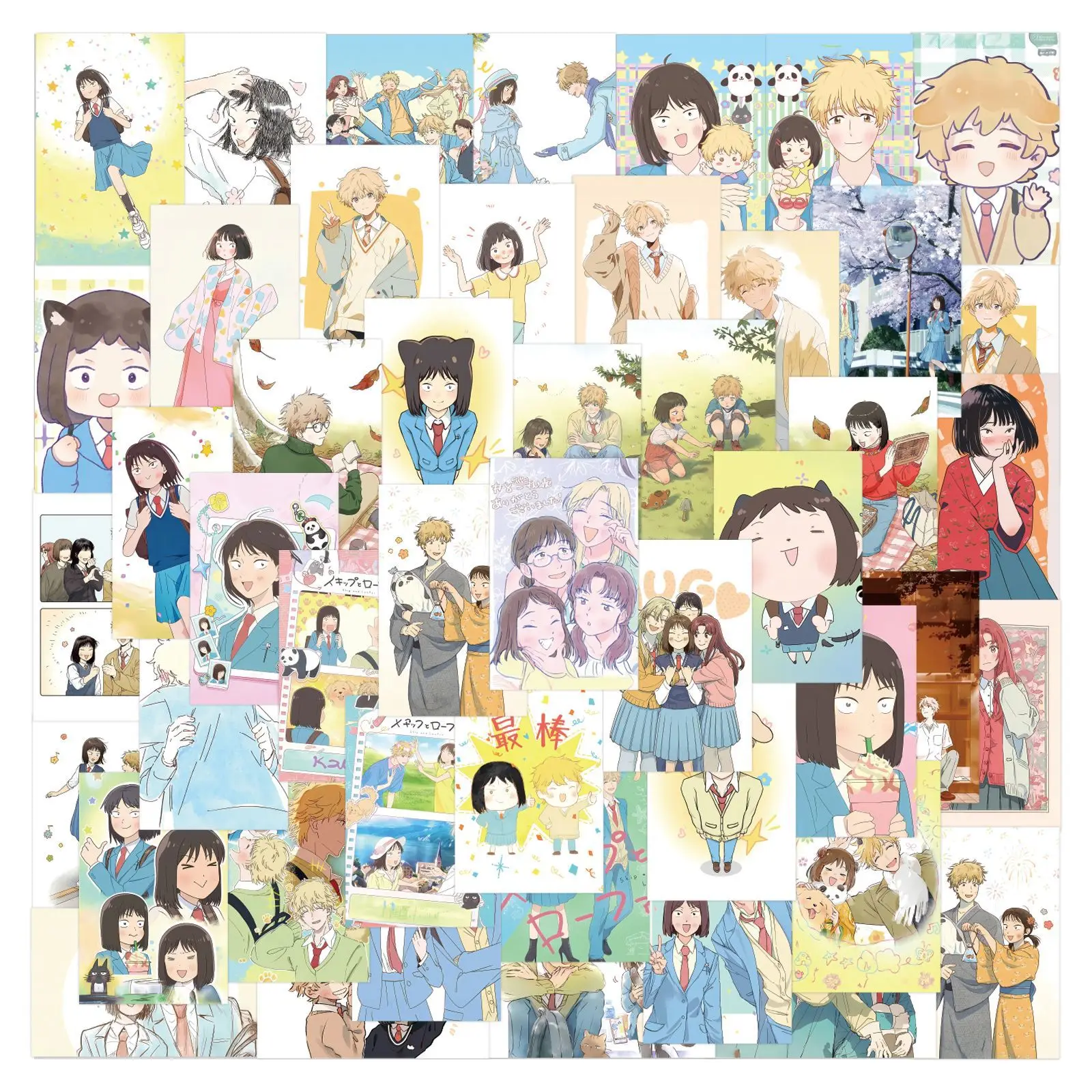 10/80 قطعة أنيمي تخطي ومتعطل ملصقات الكرتون متعة ملصق مضاد للمياه الاطفال لعبة هدية DIY بها بنفسك ديكور سكوتر خوذة رف الكتب