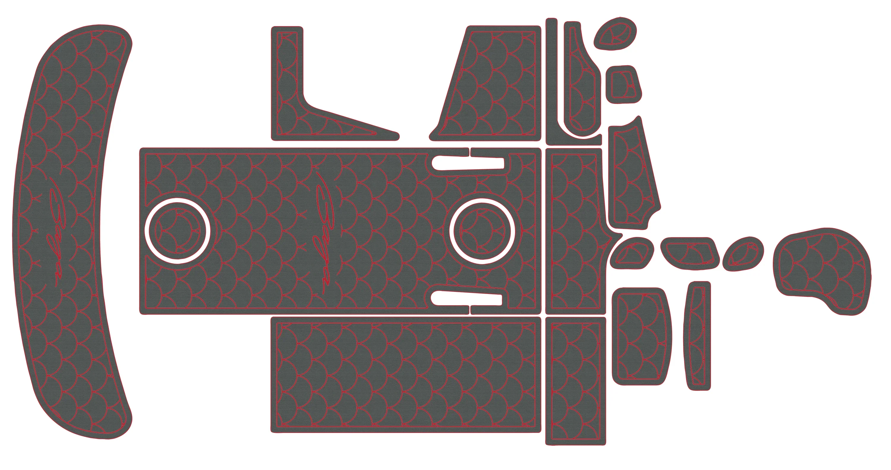 

Нескользящий самоклеящийся коврик из ЭВА под морскую ткань, 6 мм, для палубы яхты Baja 38 Special 1998-2003 гг., простая установка