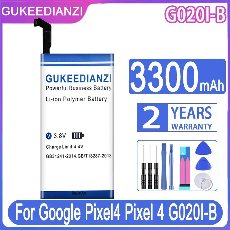 GUKEEDIANZI Replacement Battery G020I-B 3300mAh For Google Pixel4 Pixel 4 G020I-B