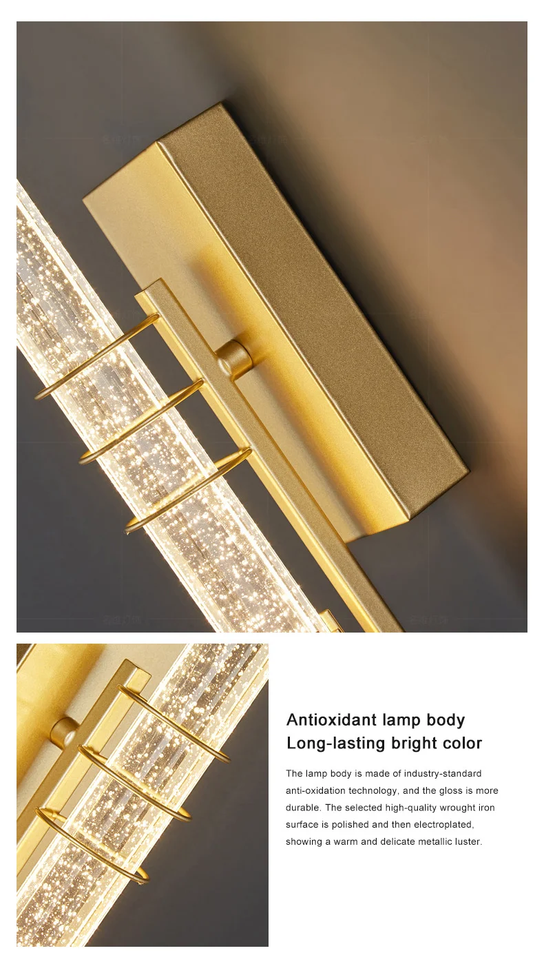 Modern Bubble Crystal Wall Lamps Indoor Lighting For Living Room Bedroom Study Background Wall Sconces Light