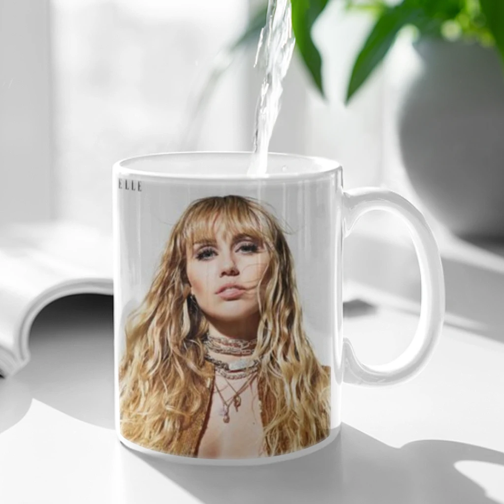 Miley Cyrus album Free shipping Ceramic Cup Coffee Oatmeal Breakfast Cup Creative Personality Mug