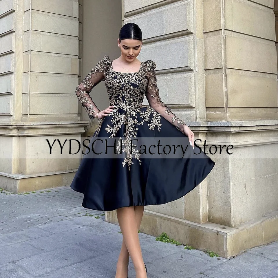 

Illusion Cocktail Party 2023 Prom Dresses Knee-High Classic Embroidered Applique For Women Exquisite Party Formal Evening Gown