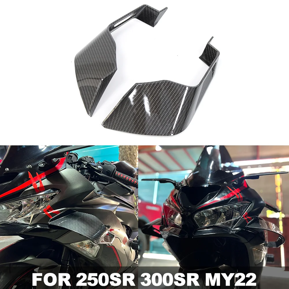 Motorcycle Racing Spoiler Aero Winglets Side Wind Deflector FOR 250SR 300SR MY22 Aerodynamic Wing Side Fixed Winglet Accessories