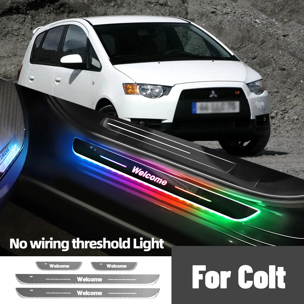 

For Mitsubishi Colt 2004-2012 2009 2010 2011 Car Door Sill Light Customized Logo LED Welcome Threshold Pedal Lamp Accessories