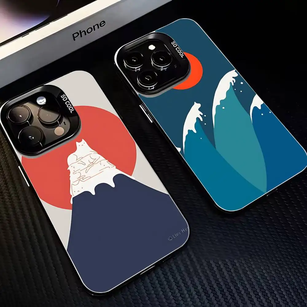 

The setting sun Phone Case For iPhone17,16,15,14,13,12,11 Plus,Pro Max Black Matte Shockproof Cover