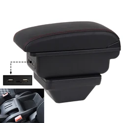 For MG ZS Armrest box For MG ZS Car Armrest Central storage Box Interior Retrofit with USB and Type-C Car Interior Accessories