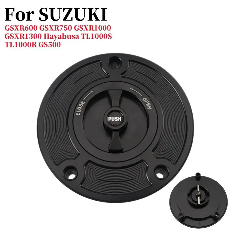 

For Suzuki 2000-2004 GSXR600 GSXR750 GSXR1000 GSXR1300 Hayabusa TL1000S TL1000R GS500 Motorcycle Fuel Tank Cap Gas Tank Cover